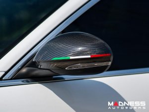 Alfa Romeo Giulia Mirror Covers - Carbon Fiber - Full Replacements - GTA Style